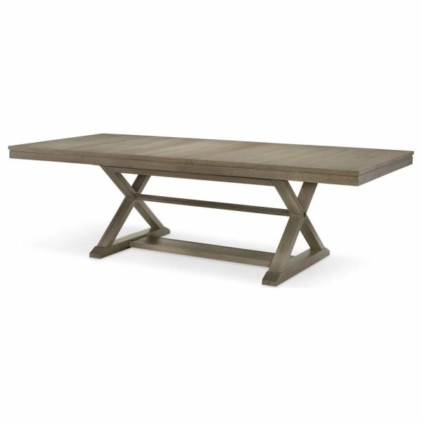 Table Tops & Bases |   Highline Trestle Table, Base, Greige Furniture Table Tops & Bases