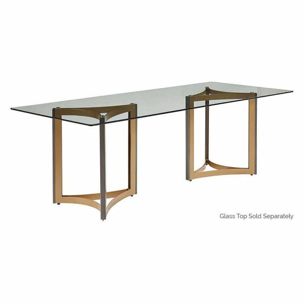 Table Tops & Bases |   Mendoza Dining Table Base, Set Of 2, Gold Furniture Table Tops & Bases