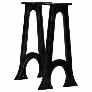 Table Tops & Bases |   Vidaxl Bench Legs 2-Piece With Arched Base A-Frame Cast Iron Furniture Table Tops & Bases