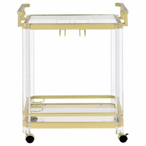 Bar Carts |   Aerin Server Cart W/Casters Bar Carts Bar Carts