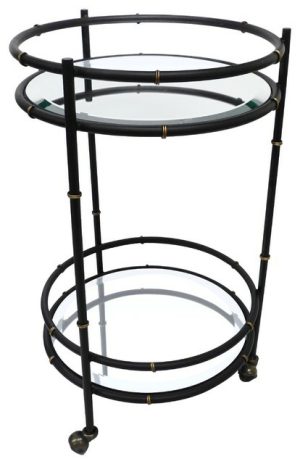 Bar Carts |   Bamboo Bar Cart, Black And Gold Bar Carts Bar Carts