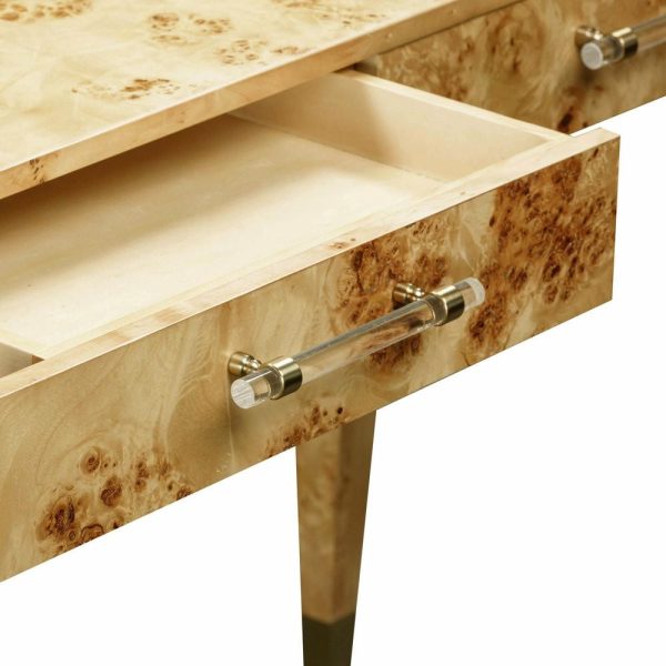 Desks |   Brandyss Burl Work Desk, Natural Desks Desks