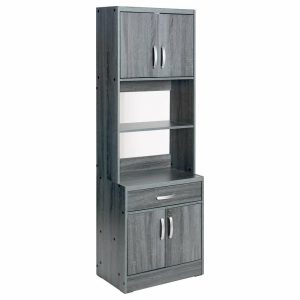 Pantry Cabinets |   Better Home Products Shelby Tall Wooden Kitchen Pantry In Gray Furniture Pantry Cabinets