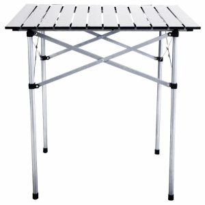 Folding Tables |   Costway Roll Up Portable Folding Camping Aluminum Picnic Table W/Bag(27-3/5” ) Folding Tables Folding Tables