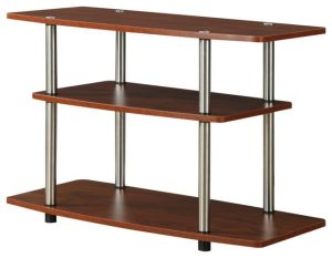 Media Storage |   Designs2Go 3 Tier Tv Stand Furniture Media Storage