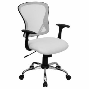 Office Chairs |   Flash Furniture Mesh Chair, White, H-8369F-Wht-Gg Furniture Office Chairs