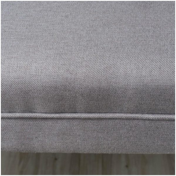 Bedroom Benches |   Gdf Studio Paddy Tufted Back Fabric Barstool Bench, Light Gray Bedroom Bedroom Benches