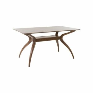 Dining Tables |   Gdf Studio Mabel Natural Walnut Finish Wood Dining Table Dining Tables Dining Tables