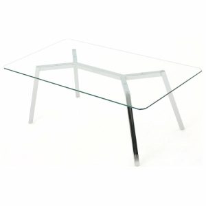 Dining Tables |   Gdf Studio Verna Tempered Glass Dining Table