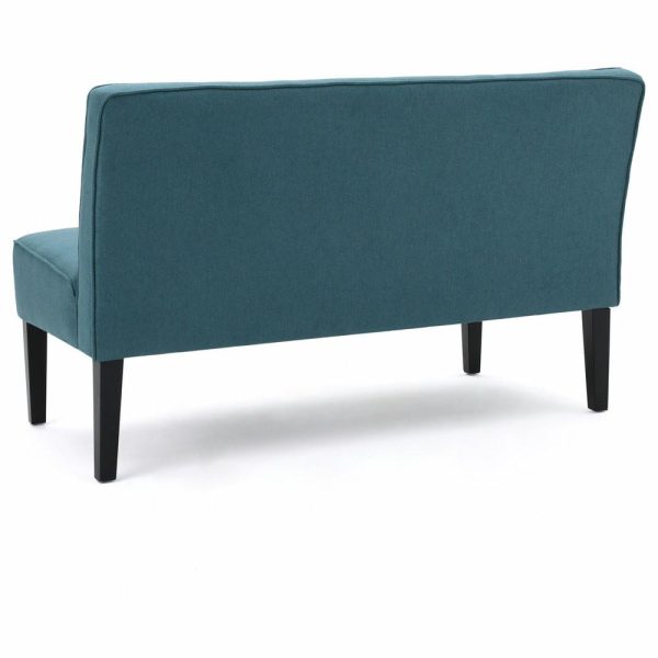 Sofas & Sectionals |   Gdf Studio Charlotte Modern Simple Elegant Fabric Loveseat, Dark Teal Furniture Sofas & Sectionals