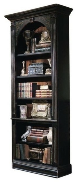 Bookcases |   Beaumont Lane 6 Shelf Bookcase In Black Bookcases Bookcases