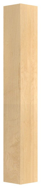 Table Tops & Bases |   35-1/4″ X 5″ Square Wood Post Leg, Alder Furniture Table Tops & Bases